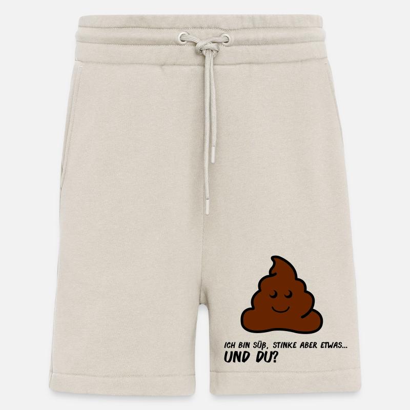 Freundliches Poo AA Comic Gesicht - Shorts - made by SPREAD - WARM CLAY