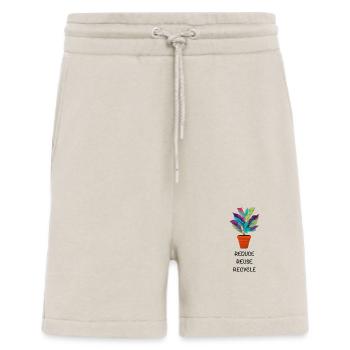 Reduce Reuse Recycle Klima retten - Shorts - made by SPREAD - WARM CLAY - Vorne