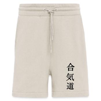 Aikido in japanischen Kanji - Shorts - made by SPREAD - WARM CLAY - Vorne