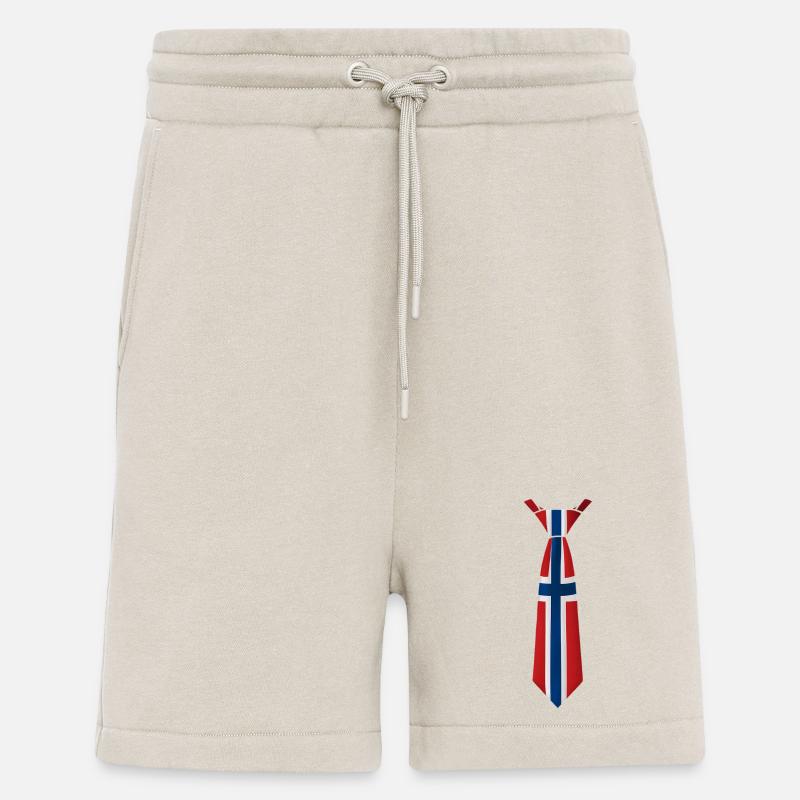 Norway Tie – Flaggendesign - Shorts - made by SPREAD - WARM CLAY