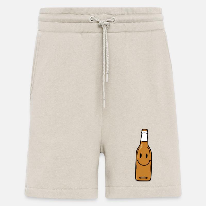 Lächelnde Bierflasche Cartoon - Shorts - made by SPREAD - WARM CLAY