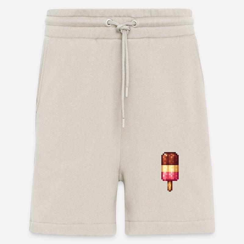 Retro Pixel Eis am Stiel - Shorts - made by SPREAD - WARM CLAY