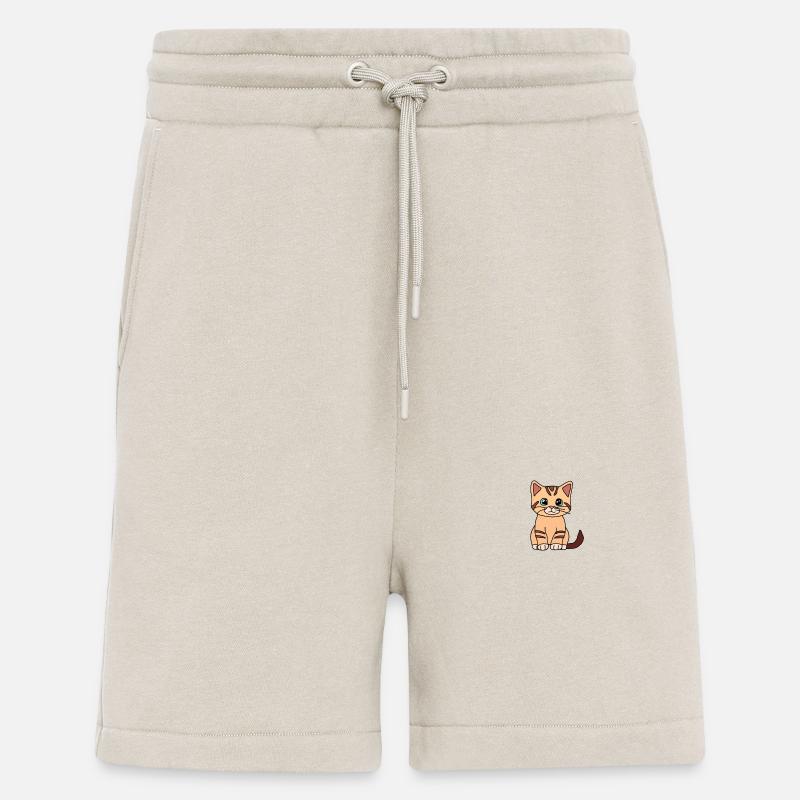 Cute Brown Cat - Shorts - made by SPREAD - WARM CLAY