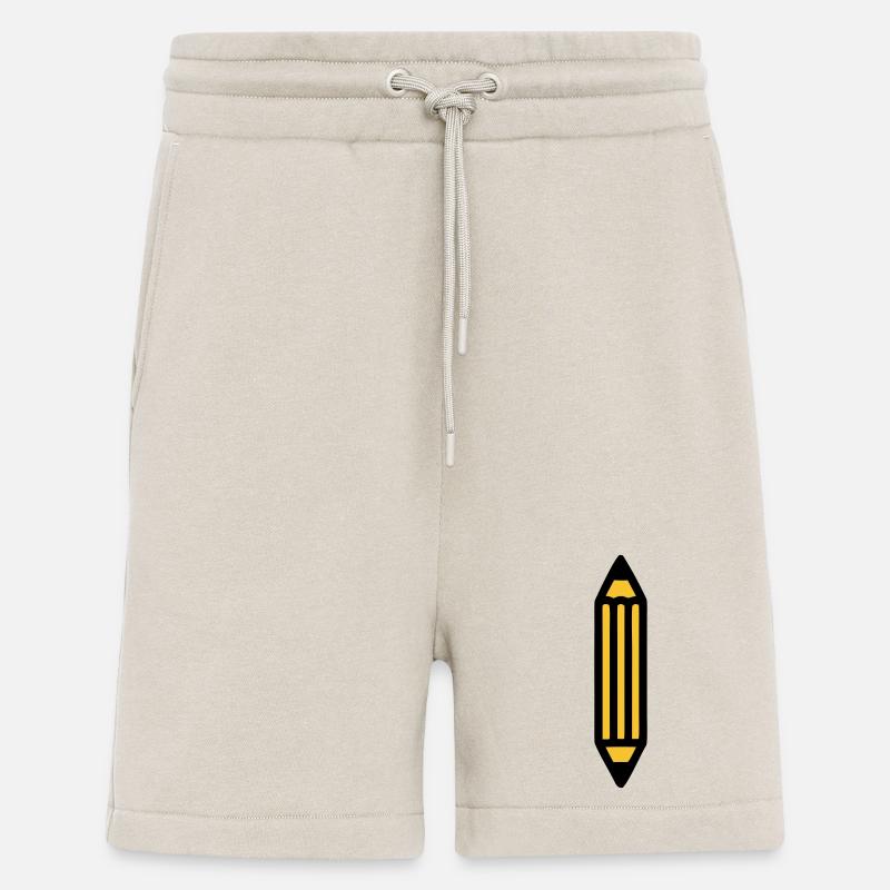 Pencil Writing Author Art - Shorts - made by SPREAD - WARM CLAY