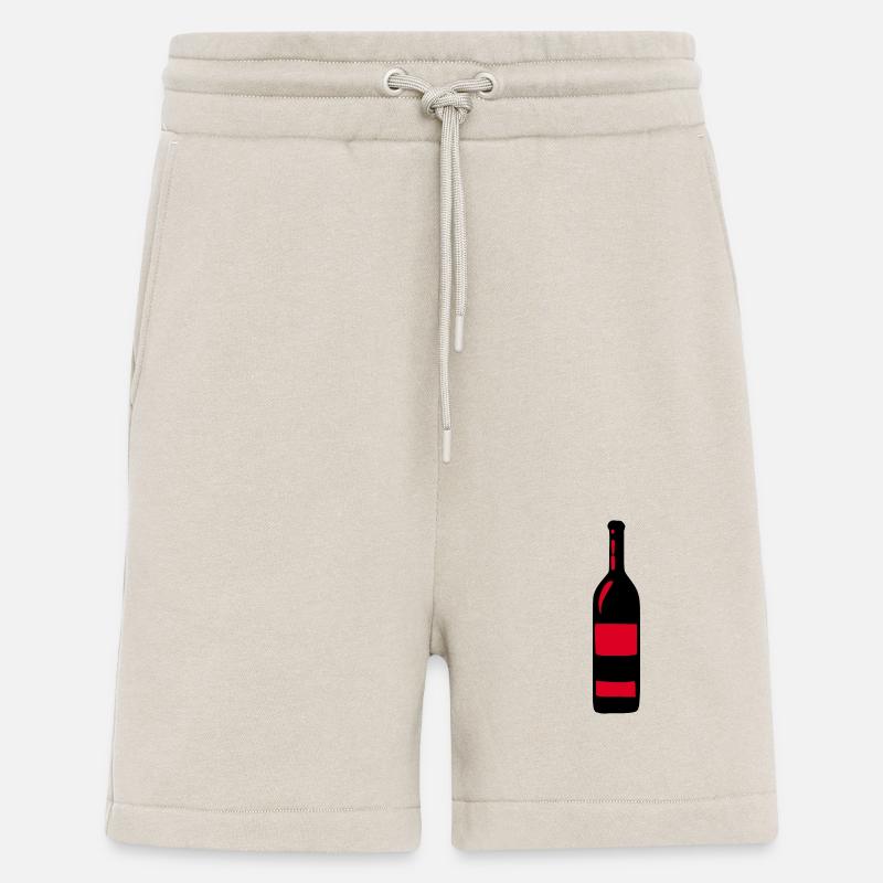 Weinglas, Wein, Weinflasche - Shorts - made by SPREAD - WARM CLAY