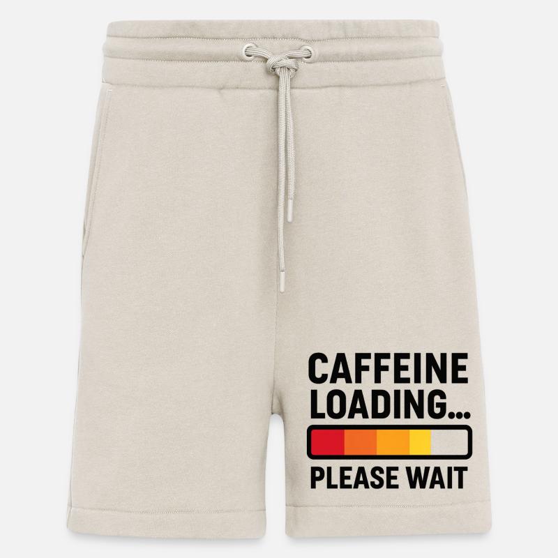 Caffeine Loading – Kaffee Power - Shorts - made by SPREAD - WARM CLAY