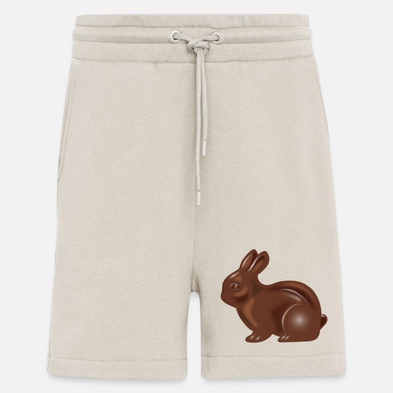 Classic chocolate Easter bunny motif - Shorts - made by SPREAD - WARM CLAY