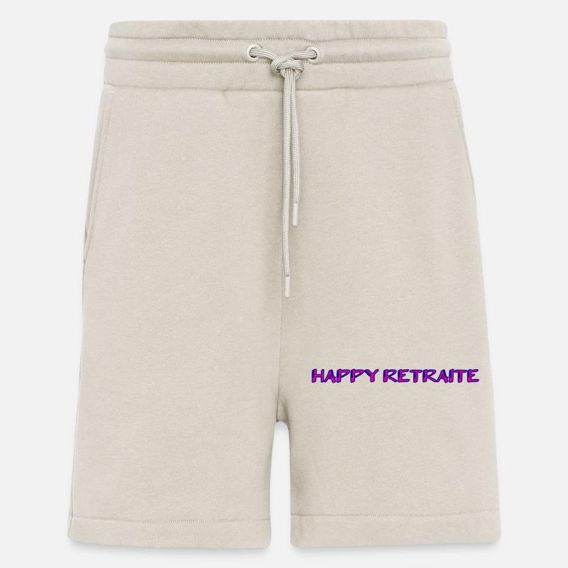 RETRAITE. RETRAITE. RETRAITEE. RETRAITE - Short bio décontracté fabriqué en UE - WARM CLAY