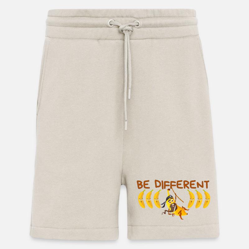 BE DIFFERENT Banane - Short bio décontracté fabriqué en UE - WARM CLAY