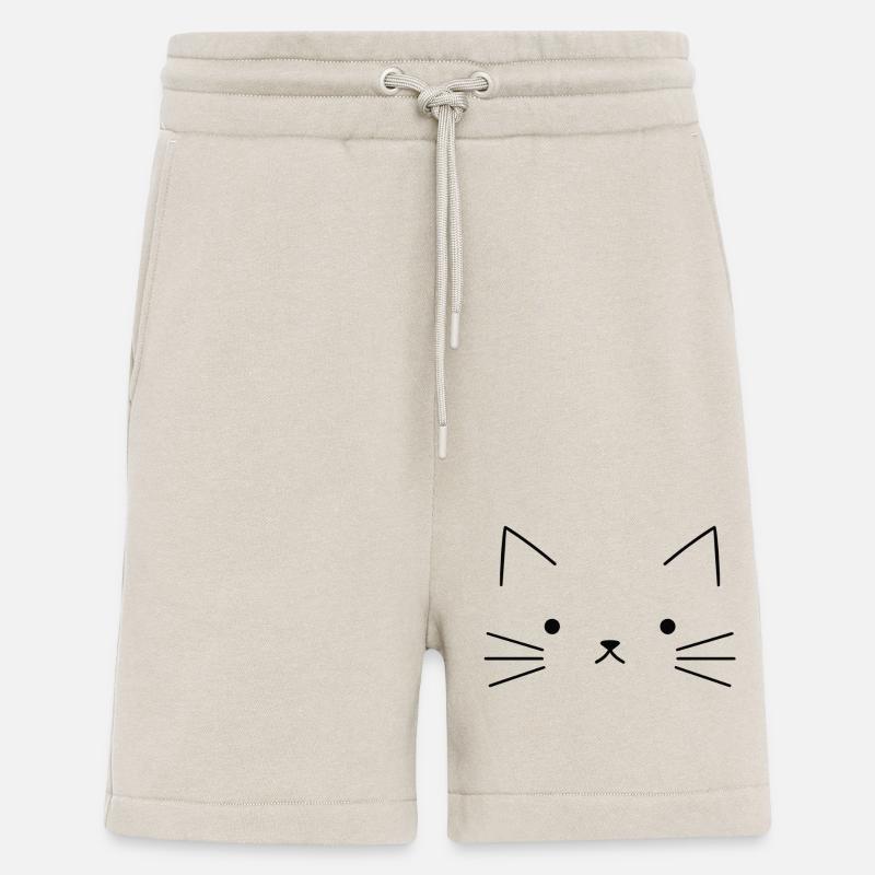 Conception de chats - Short bio décontracté fabriqué en UE - WARM CLAY