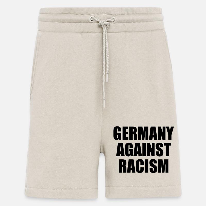 Deutschland gegen rechts - Shorts - made by SPREAD - WARM CLAY