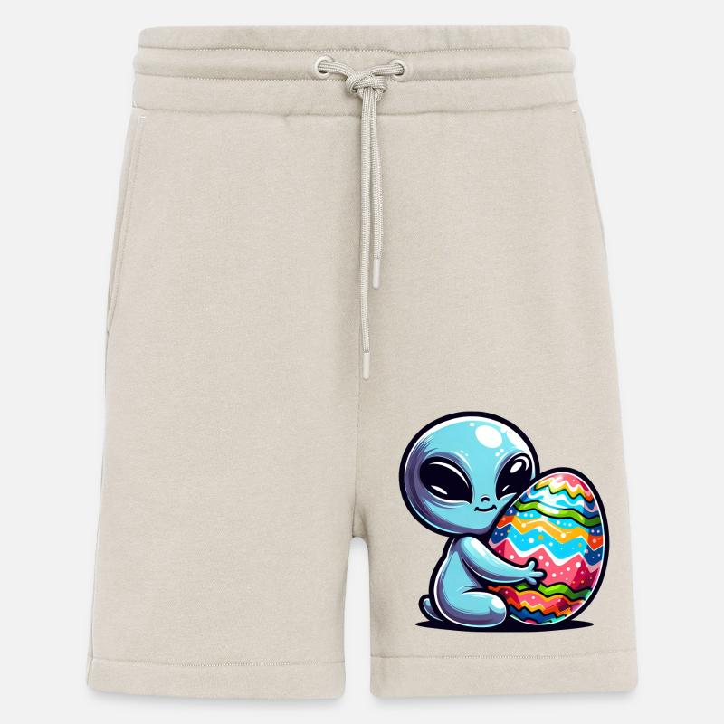 Easter Alien Hug & Egg Love - Shorts - made by SPREAD - WARM CLAY