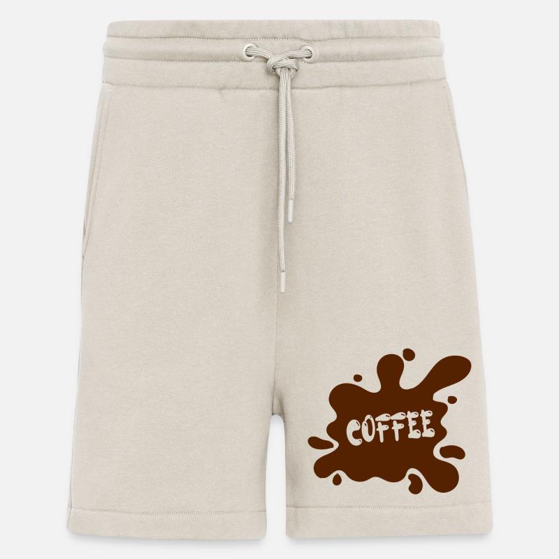 Kaffeefleck mit künstlerischem Design - Shorts - made by SPREAD - WARM CLAY