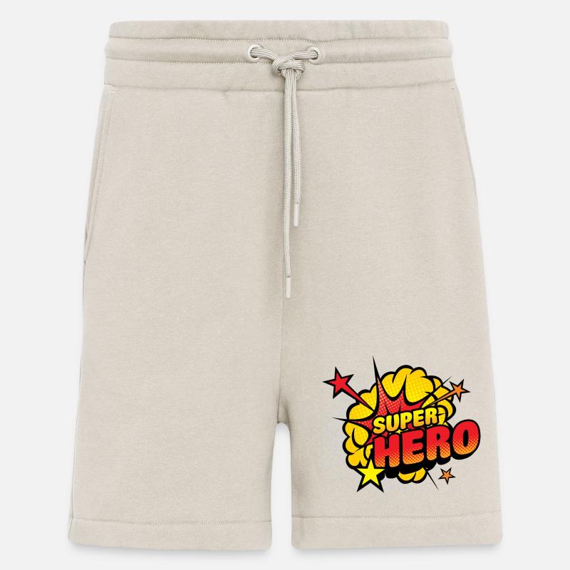 Superhelden Comic Explosion - Shorts - made by SPREAD - WARM CLAY