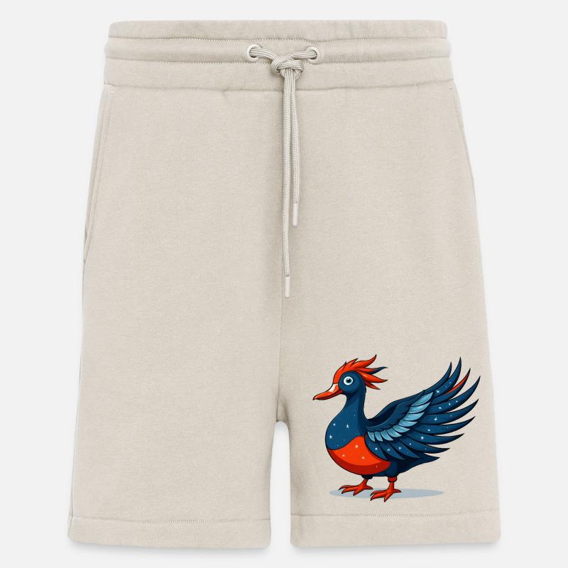 Winged blue star eagle - Shorts - made by SPREAD - WARM CLAY
