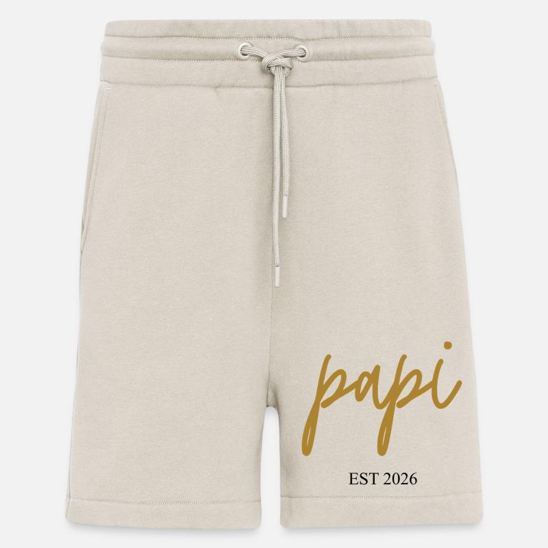 Papi est 2026 - Short bio décontracté fabriqué en UE - WARM CLAY