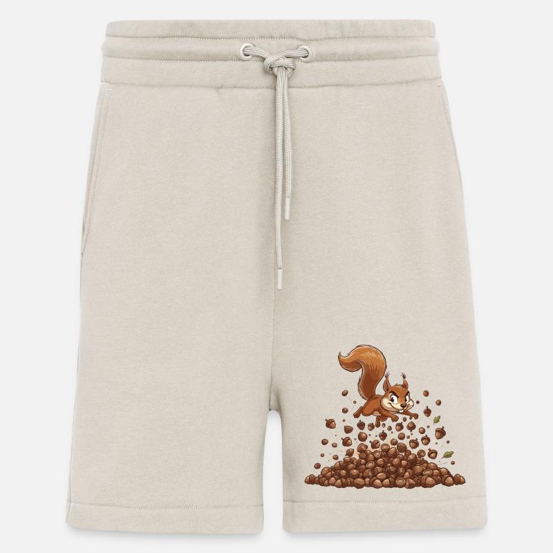 Eichhörnchen Nusssturm - Shorts - made by SPREAD - WARM CLAY