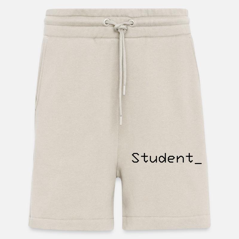 Student_ Logo Schwarz - Shorts - made by SPREAD - WARM CLAY