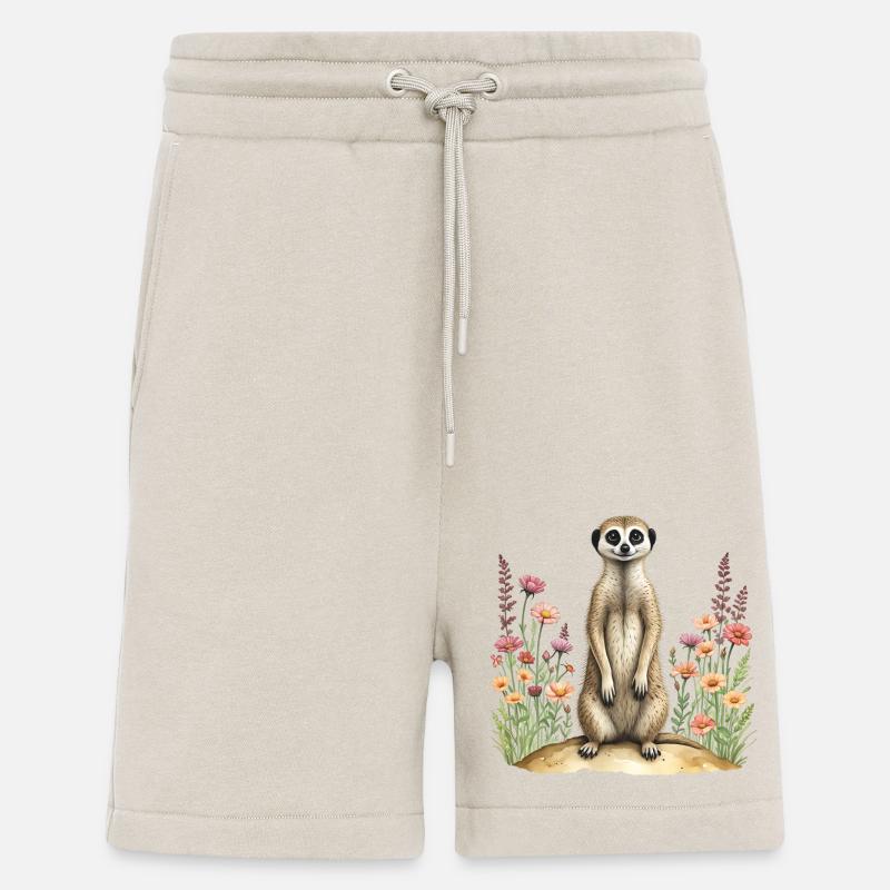 Suricate mignon - Short bio décontracté fabriqué en UE - WARM CLAY