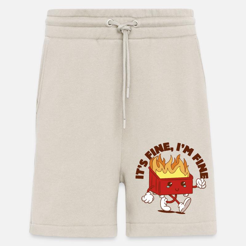 Müllcontainer-Feuer-Vibes - Shorts - made by SPREAD - WARM CLAY
