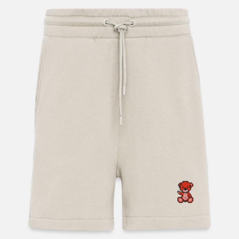 Pixel Bear Pepper - Short bio décontracté fabriqué en UE - WARM CLAY