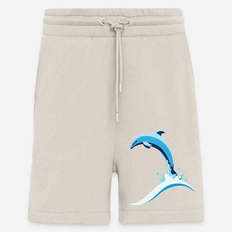 Springender Delfin - Shorts - made by SPREAD - WARM CLAY
