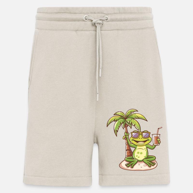 Frosch Sommer Strand Comic - Shorts - made by SPREAD - WARM CLAY