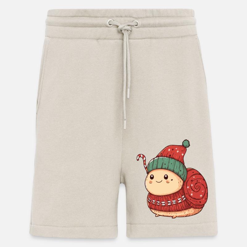 Schnecke Weihnachten Comic - Shorts - made by SPREAD - WARM CLAY