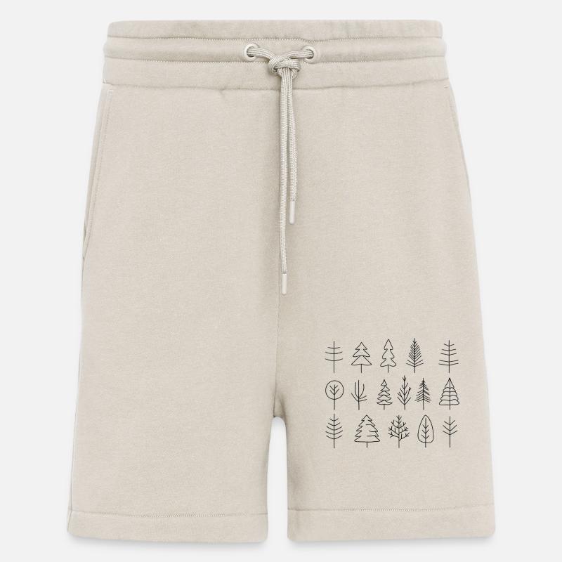 Abstract Tree Collection - Shorts - made by SPREAD - WARM CLAY