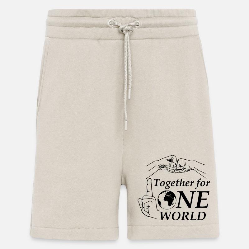 Gemeinsam für eine Welt - Shorts - made by SPREAD - WARM CLAY