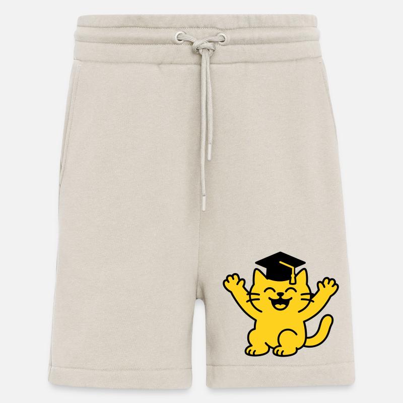 Bachelor Chat / Diplôme Chat - Short bio décontracté fabriqué en UE - WARM CLAY