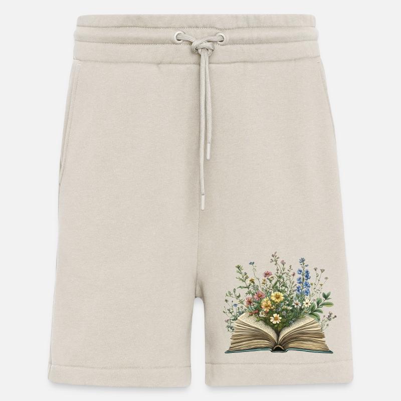 Buch mit Blumen - Shorts - made by SPREAD - WARM CLAY