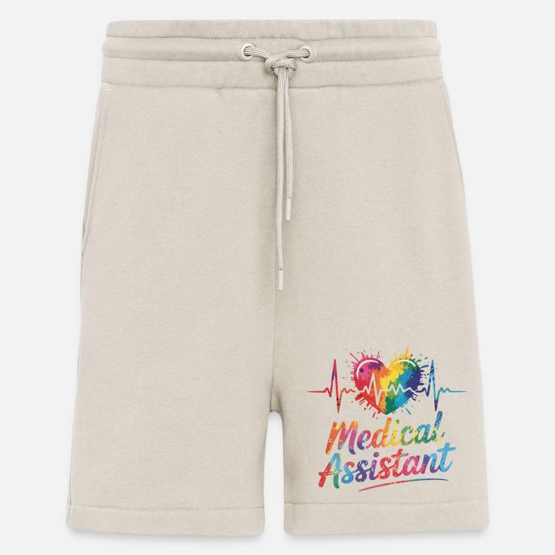 Regenbogen Medizinalassistent Herz - Shorts - made by SPREAD - WARM CLAY