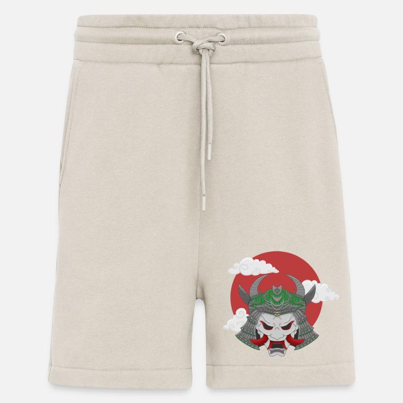 Oni x Samurai Graugrün - Shorts - made by SPREAD - WARM CLAY