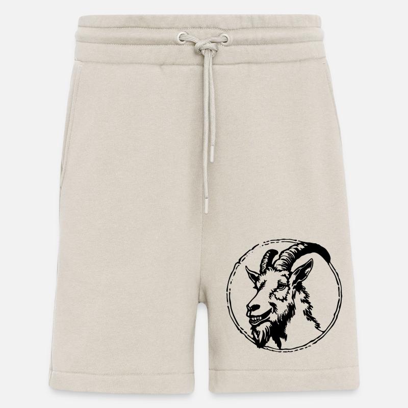 Ziege Steinbock Ziegenbock - Shorts - made by SPREAD - WARM CLAY