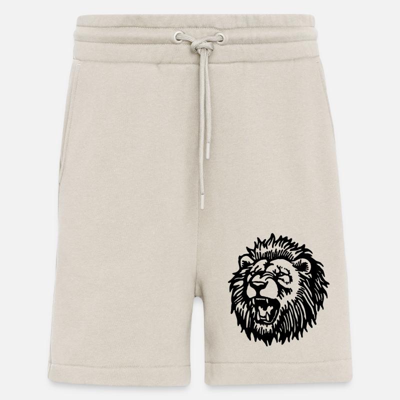 Lion Tête de Lion - Short bio décontracté fabriqué en UE - WARM CLAY