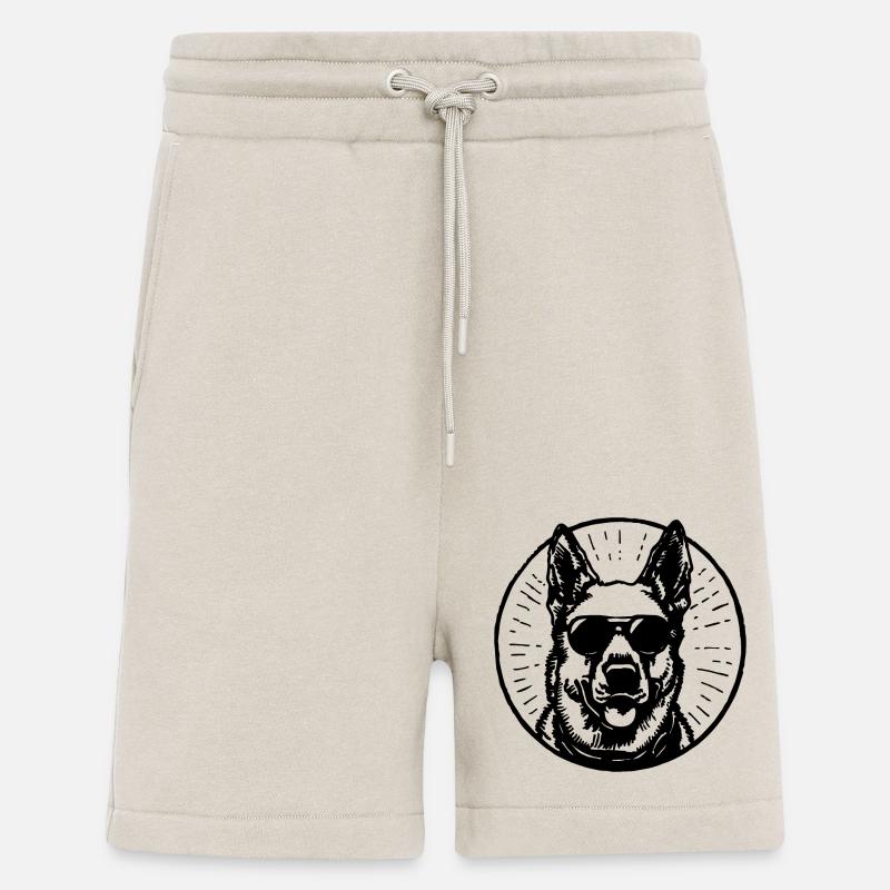 Schäferhund Hund Hundekopf - Shorts - made by SPREAD - WARM CLAY