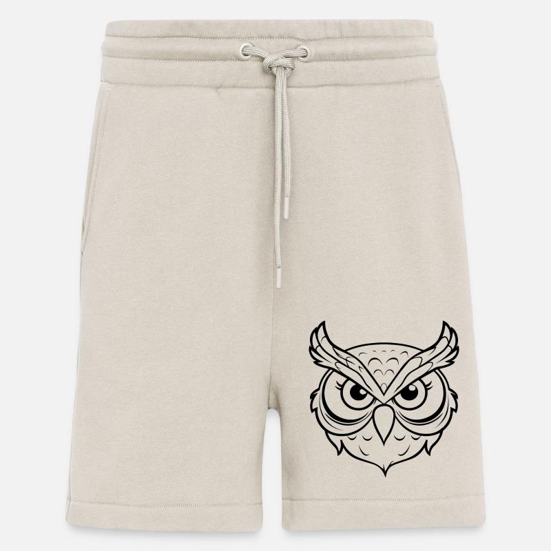 Eule Eulen Vogel - Shorts - made by SPREAD - WARM CLAY