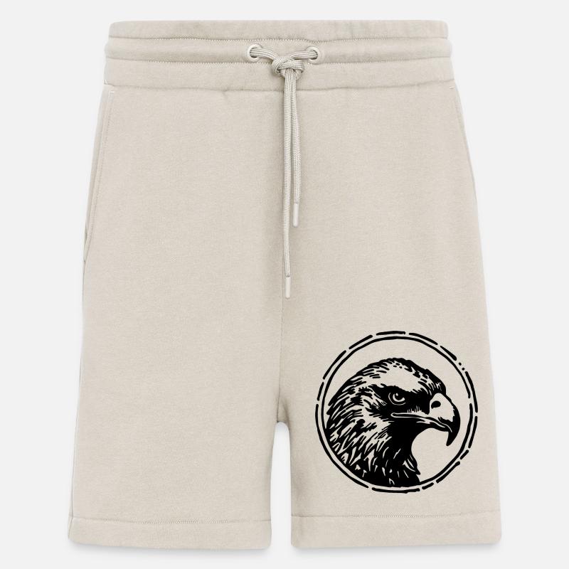 Eagle Eagle Head - Shorts - made by SPREAD - WARM CLAY
