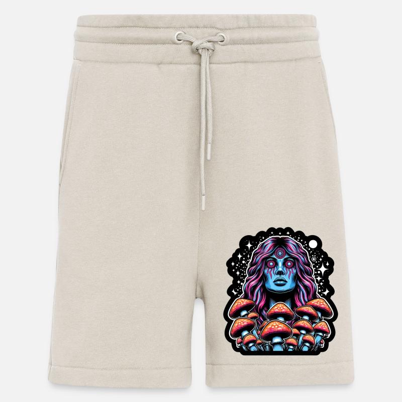 Oracle Champignon Psychédélique - Short bio décontracté fabriqué en UE - WARM CLAY