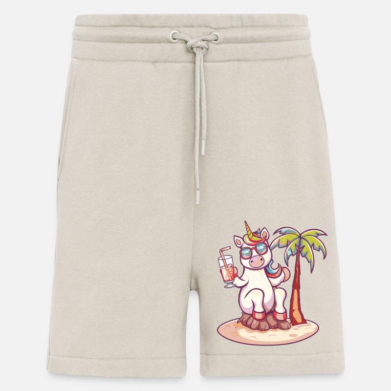 Einhorn Sommer Strand Comic - Shorts - made by SPREAD - WARM CLAY