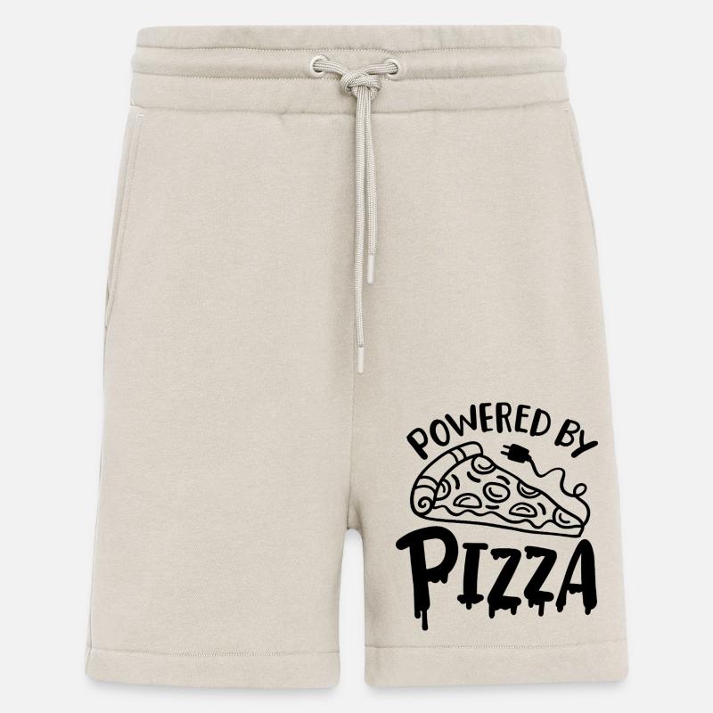 Propulsé par la pizza - Short bio décontracté fabriqué en UE - WARM CLAY