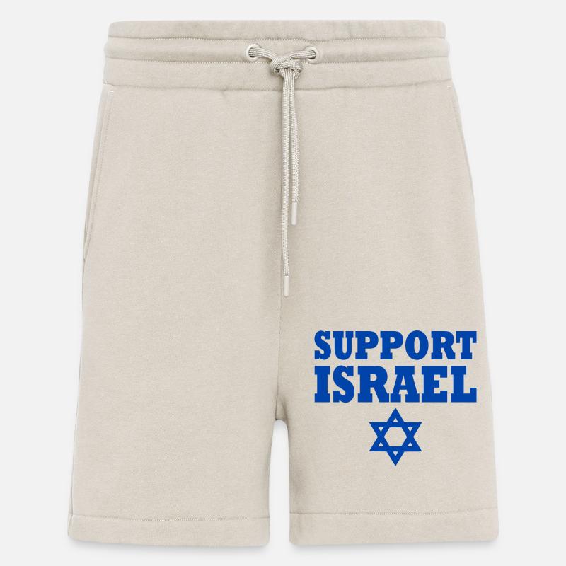 Support israel - Short bio décontracté fabriqué en UE - WARM CLAY