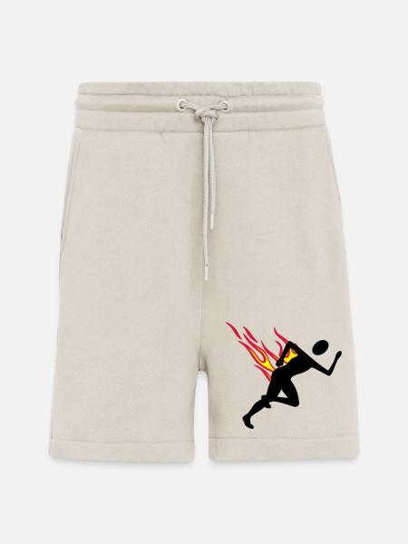 Jogger with flames - Shorts - made by SPREAD - WARM CLAY