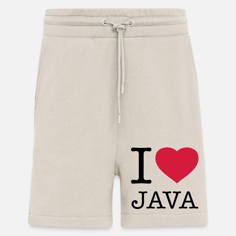 I LOVE JAVA - Shorts - made by SPREAD - WARM CLAY