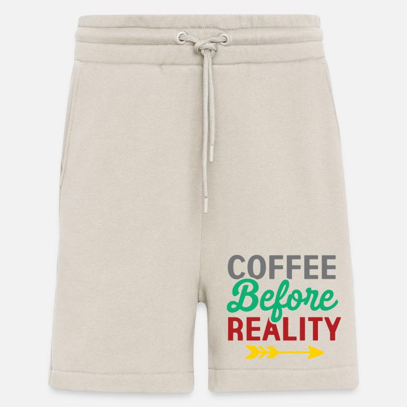 Coffee Before Reality - Shorts - made by SPREAD - WARM CLAY
