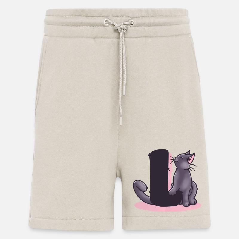 Katze Buchstabe L - Shorts - made by SPREAD - WARM CLAY