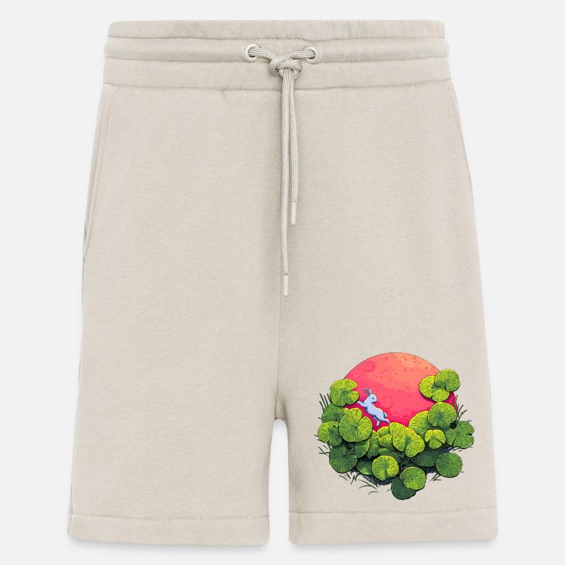 Moonlight Bunny in Leaf Forest - Shorts - made by SPREAD - WARM CLAY