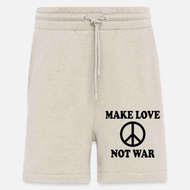 Make love not war - Shorts - made by SPREAD - WARM CLAY
