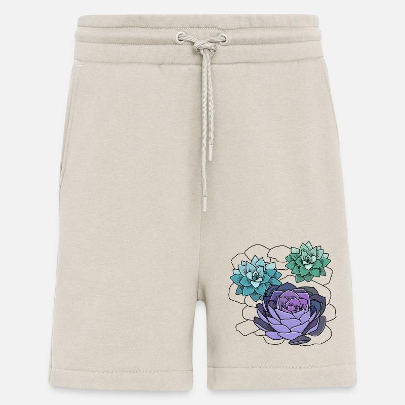 Succulentes - Short bio décontracté fabriqué en UE - WARM CLAY